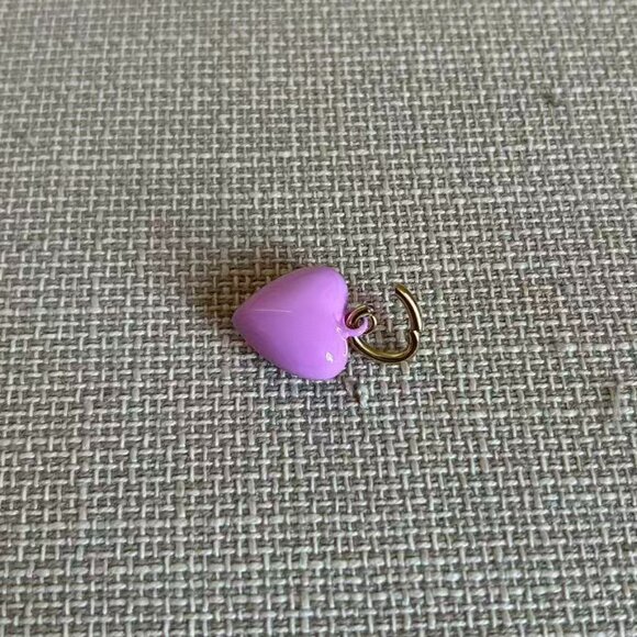 Roxane Assoulin The Mini Puffy Heart Charms Purple - Picture 3 of 3